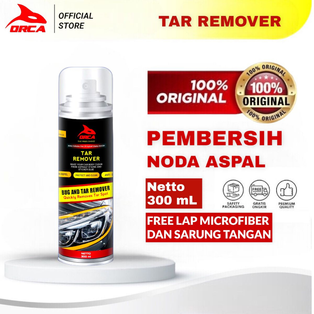 Orca Tar Remover / Bug &amp; Tar Remover Pembersih Noda Aspal 300ml