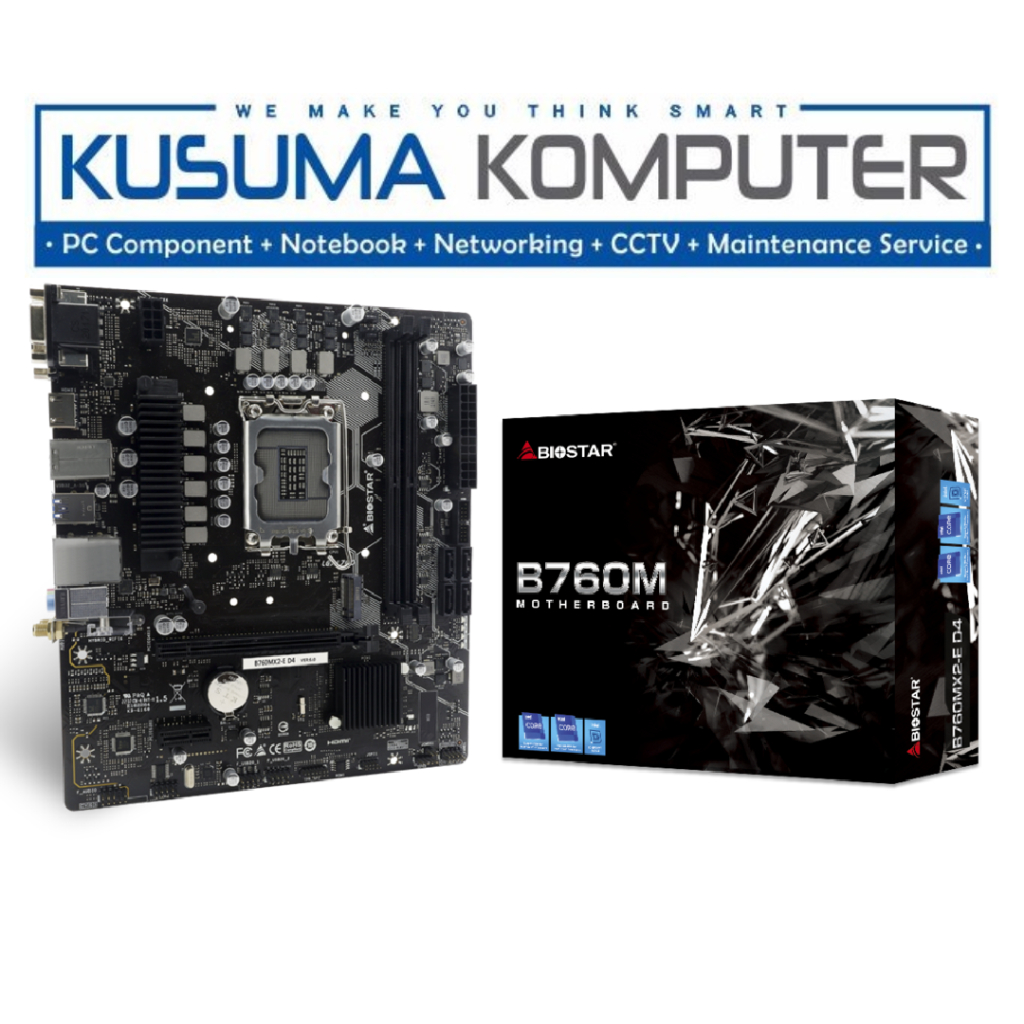BIOSTAR Motherboard B760MX2-E D4 DDR4 LGA 1700