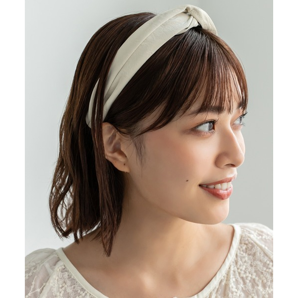 T&amp;Y Bando Scrunchie Wanita Simpul Satin 6735 Bandana Korea Anti Patah Headband Wanita Desain Silang Aksesoris Fashion Wanita Murah Import