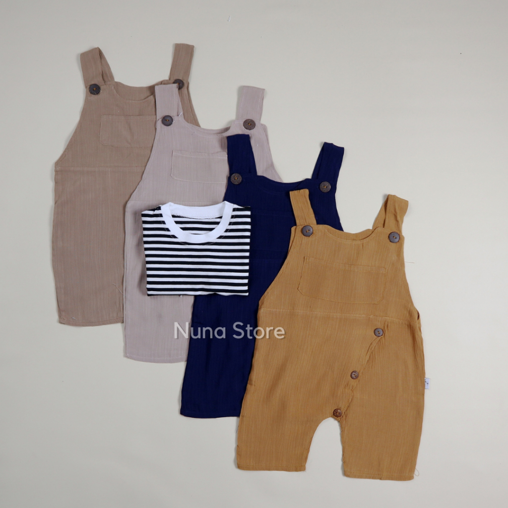 Overall Bayi Nuna Store / Baju Kodok / Jumpsuit Bayi/ baju bayi/ Overall Bayi Usia 0 - 4,5 Tahun