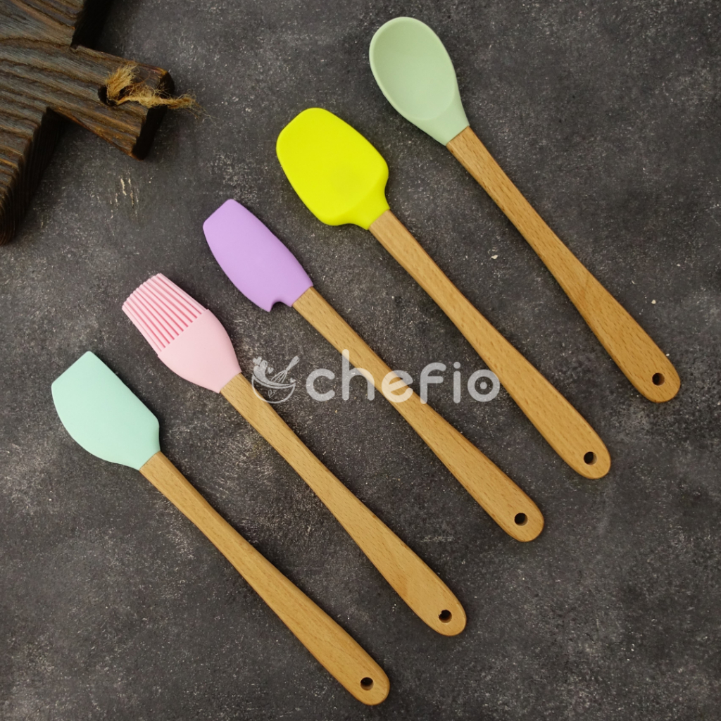 Chefio Utensil Mini Set isi 5pcs / Mini Sodet / Mini Spatula