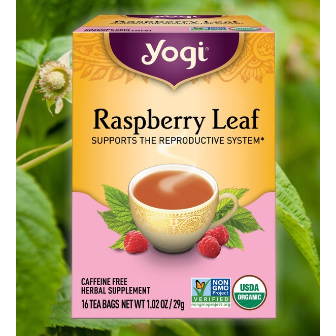 

YOGI Raspberry Leaf Tea 16 tea bags SUPPORTS THE REPRODUCTIVE SYSTEM* Caffeine free