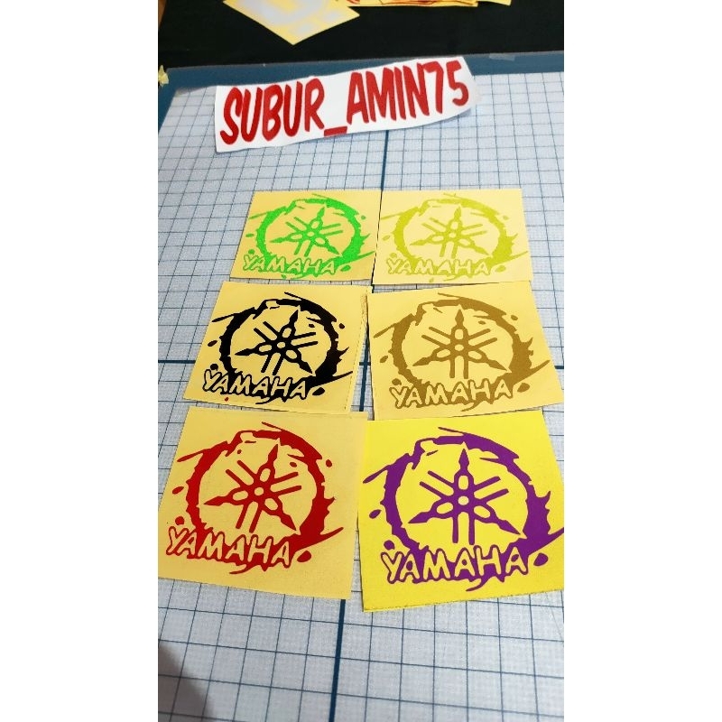 Stiker Yamaha logo