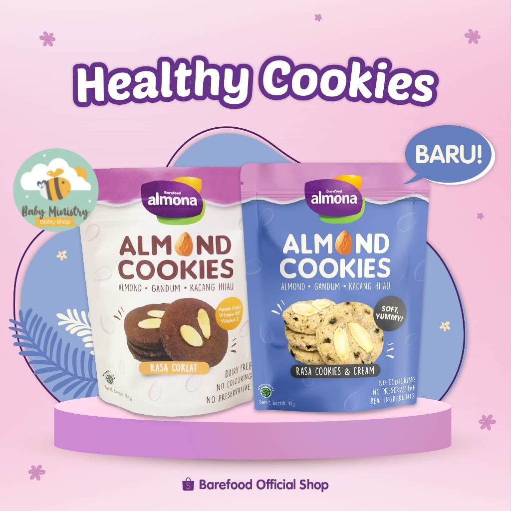 (BEST SELLER!!) ALMONA HEALTHY COOKIES AND HEALTHY BROWNIES CHIPS / SNACK SEHAT/ BROWNIES/MAKANAN DIET/ MAKANAN SEHAT