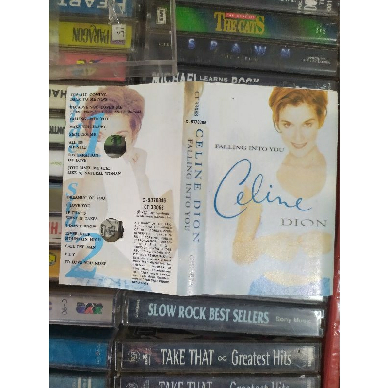 Kaset pita Celine dion album falling into you