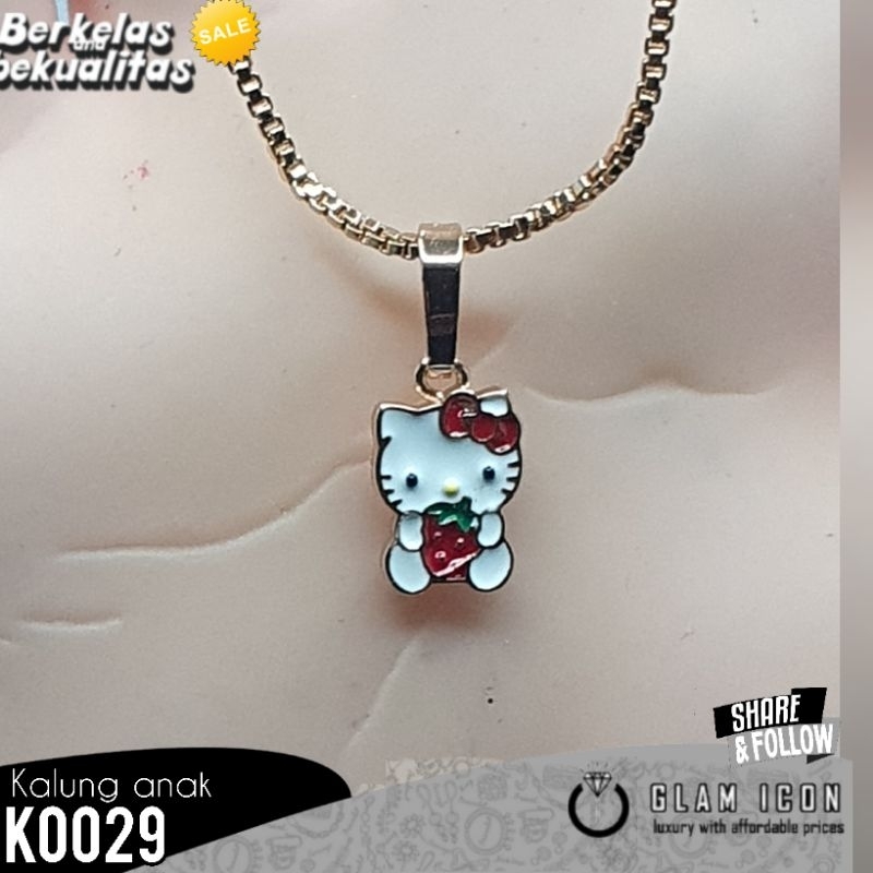 Kalung anak motif karakter Ello kiti Pita  cute K0029 KAG