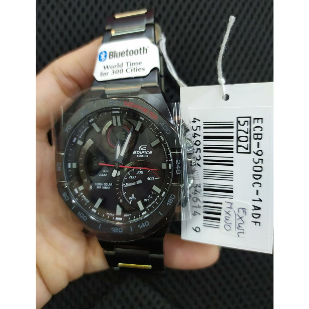 Jam Tangan Pria Casio Edifice ECB-950DC-1ADF Original