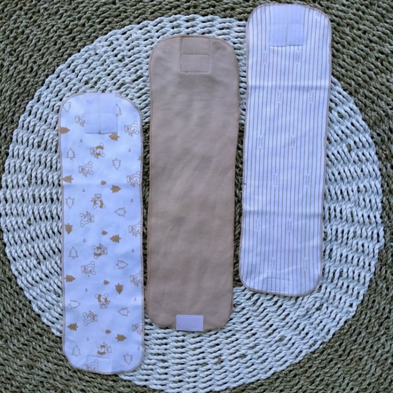 3 PCS Gurita Rekat Bayi Seri Coklat/Gurita Instant Baby Newborn/Kain Penyangga Perut Bayi talitababywear