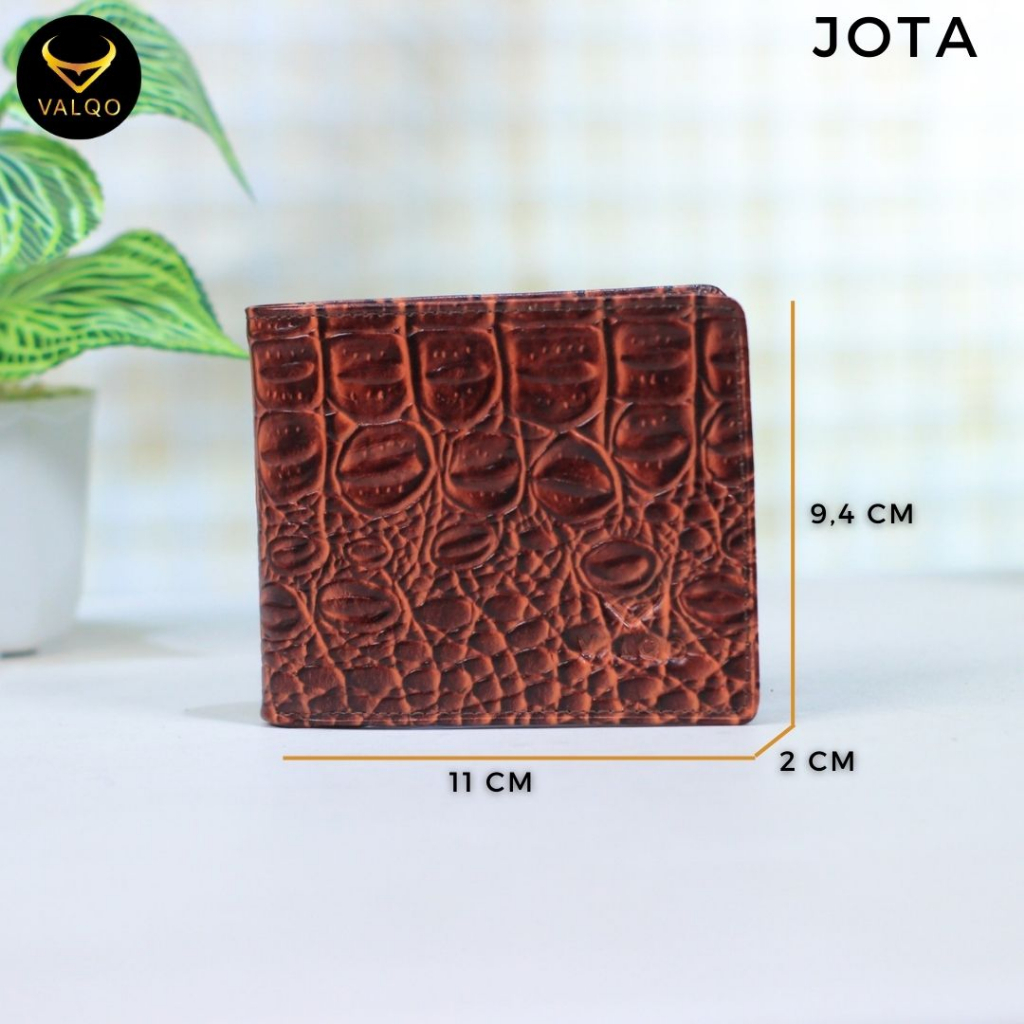 [VALQO] JOTA Dompet Kulit Sapi Motif BY Cowok Pria Laki Kartu bisa COD