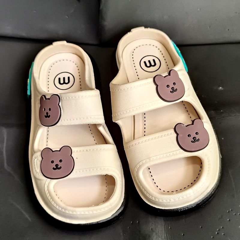 import series Sandal anak perempuan ban 2 size 24-29 new meilisa Sandal anak wanita trendy karet jelly premium cute motif beruang