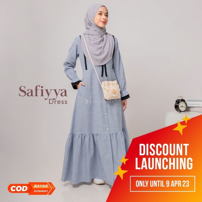 JILBRAVE - Safiyya Dress | Jilbrave Official Shop - Faezia Official Shop | Dress Gamis Simpe casual 