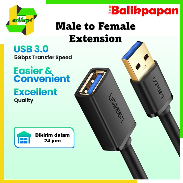 Ugreen Kabel Extension USB 3.0 High Speed Smart Laptop PC TV Xbox One SSD