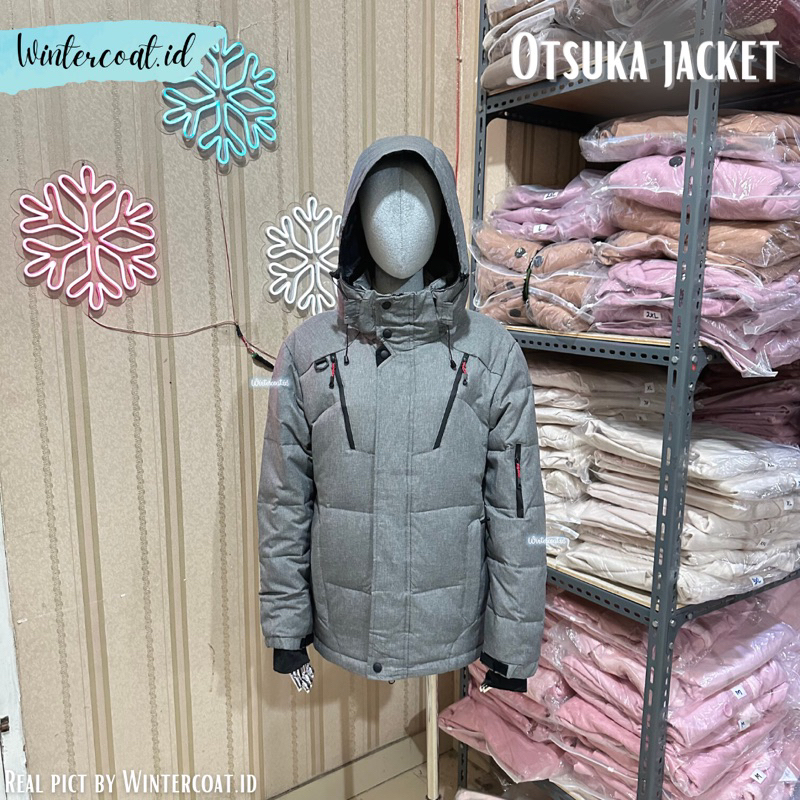 Men winter coat otsuka jacket pria import hangat jaket musim dingin salju snow unisex waterproof