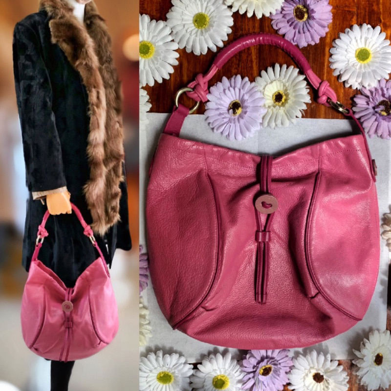 preloved tas radley london authentic original ori PL pink fuschia magenta