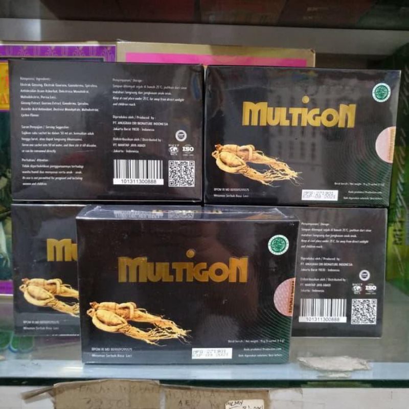 

Multigon minuman serbuk gingseng