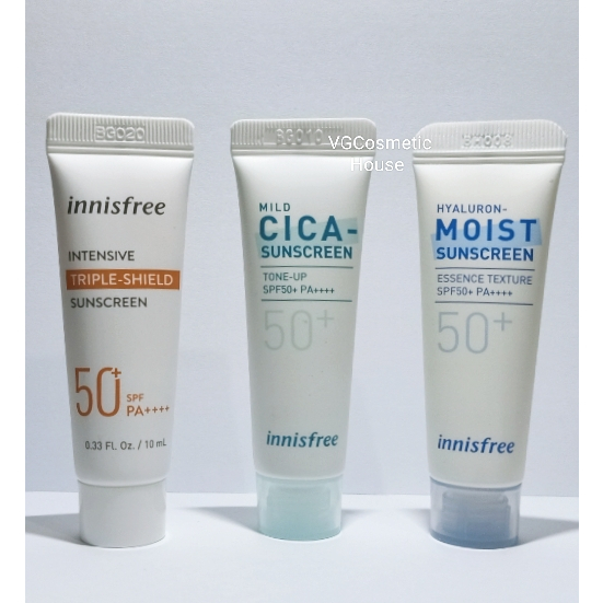 Innisfree  Triple Shield / Hyaluron Moist / Mild Cica - Sunscreen Travel size 10ml