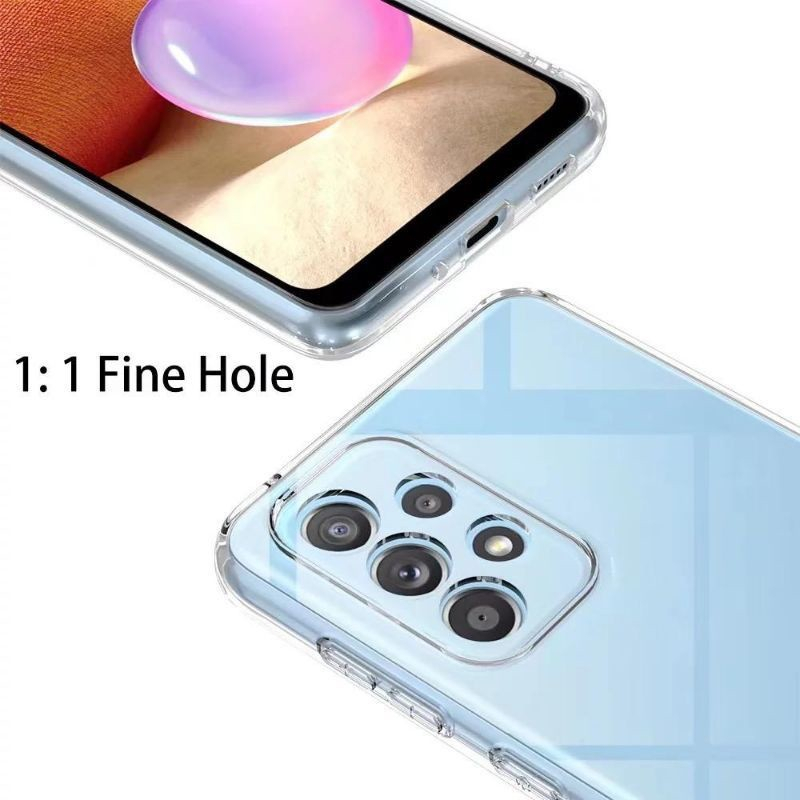 Clear Case Samsung A73 A53 A33 A23 A13 M33 M53 M23 A72 A52 A52s A32 A22 M12 A12 A71 A51 4G 5G Plus + Protector Camera Kamera Soft Tpu Casing Transparant