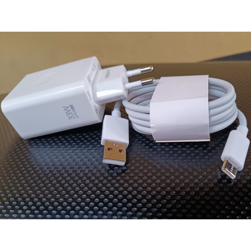 (GARANSI 1 BULAN ) CHARGER OPPO ORIGINAL 100% SUPERVOOC 33W 33 WATT F21 PRO 4G RENO 7Z 5G A95  A96 A76 A74 A57 RENO 7 RENO 3 RENO 4/4F K10 TIPE C FASTCHARGING ORIGINAL 100% TYPE C