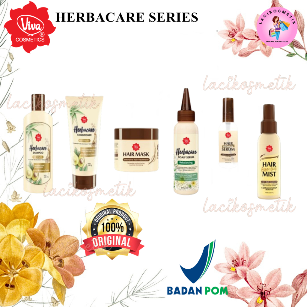 ✨LACIKOSME✨ VIVA HERBACARE SERIES - SHAMPOO CONDITIONER HAIR MIST &amp; SERUM ORIGINAL