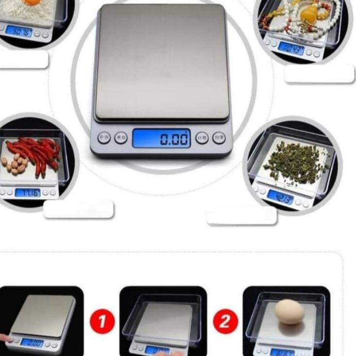 Timbangan Dapur Digital Kitchen Elektronik Scale Hingga 10kg/5kg/3kg Keakuratan 1g