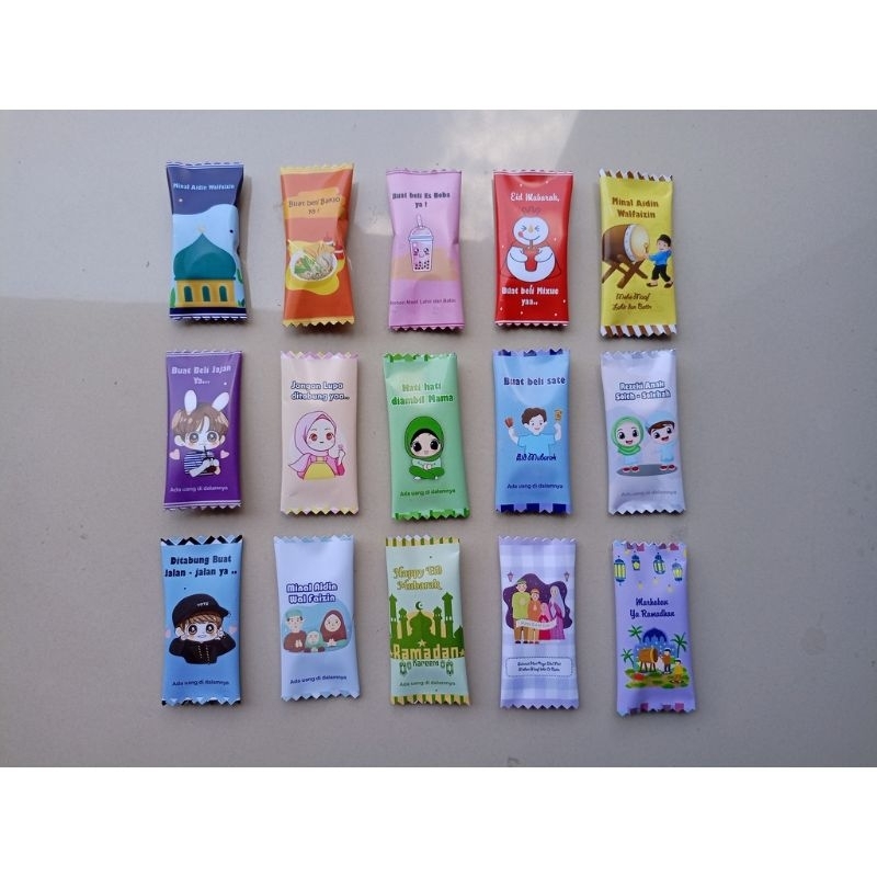 

amplop lebaran motif permen