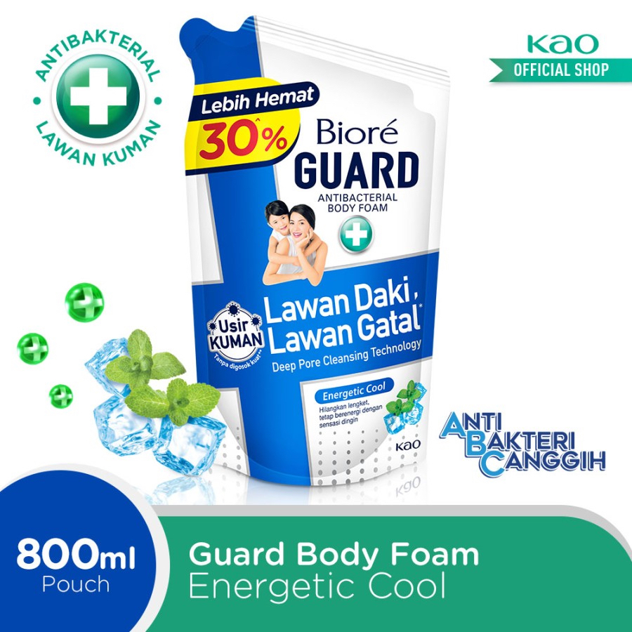 Biore Guard Body Foam Energetic Cool 800Ml