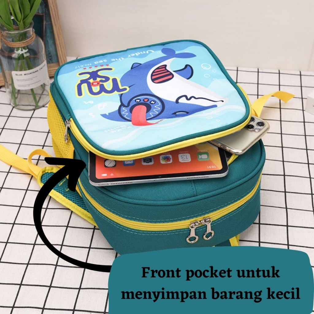 [MONA] Tas Ransel Sekolah Gambar Unik dan Lucu Warna Cerah Kualita Import Premium -M0230