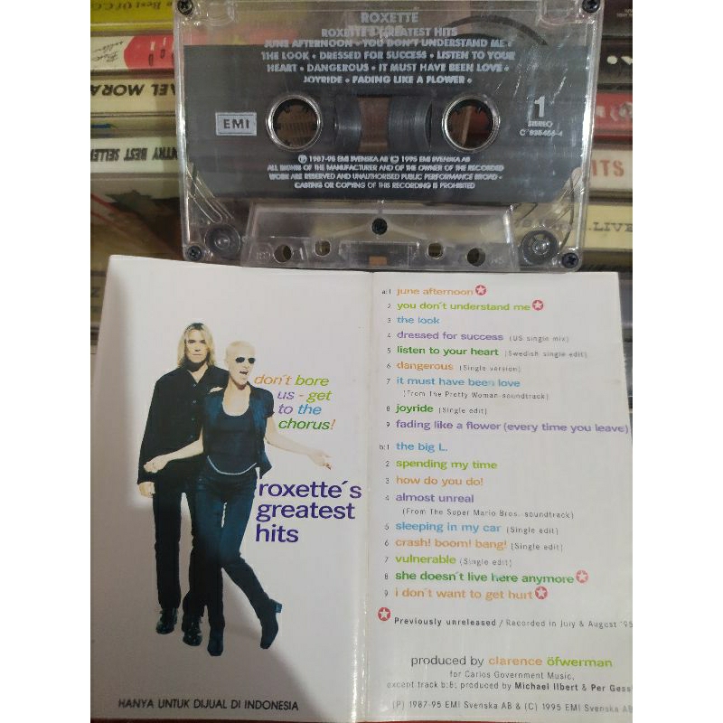 Kaset pita Roxette greatest hits