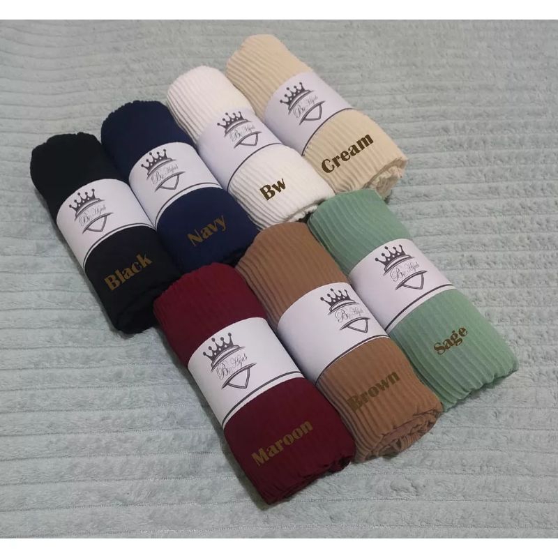 jilbab pashmina plisket