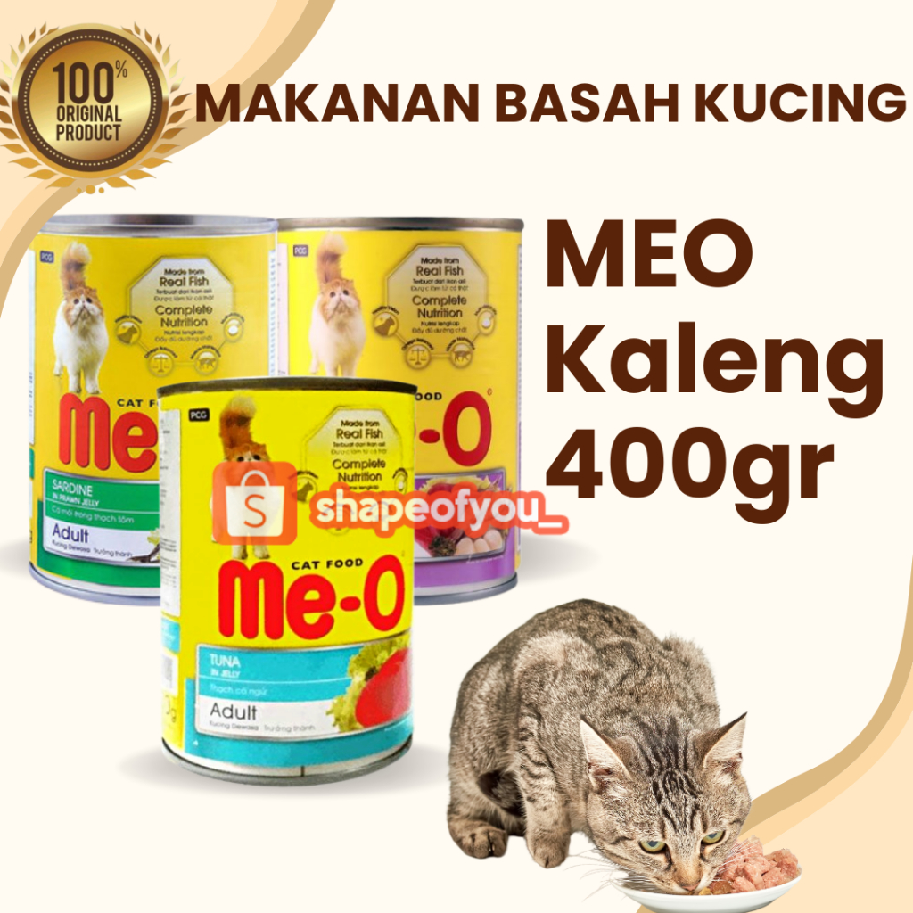 Meo Kaleng 400gr Tuna Makanan Kucing Basah Me-O Can Cat Wet Food All Varian 400 Gr