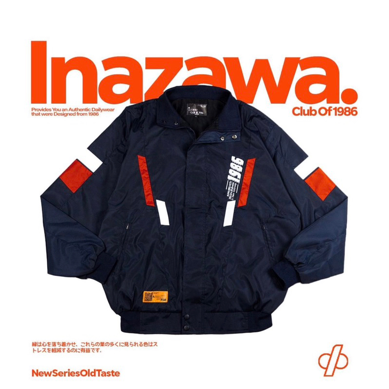 CLUB of 1986 Inazawa Retro Vintage Windbreaker Oversize Jacket