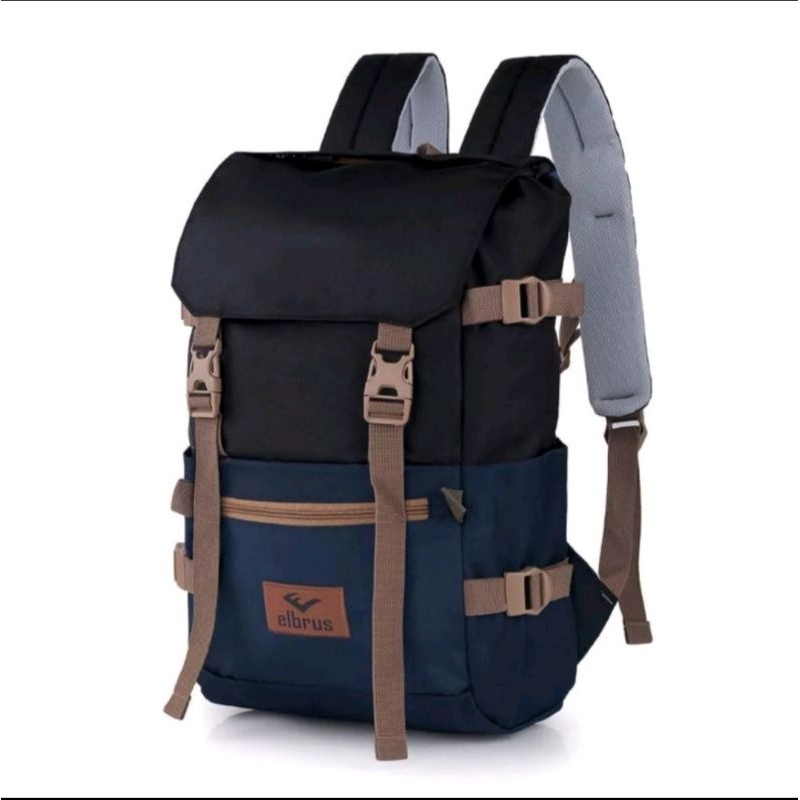 Tas Ransel Punggung Backpack 30L Elbrus Distro # Tas Sekolah Kuliah Kerja Mudik # Tas Ransel