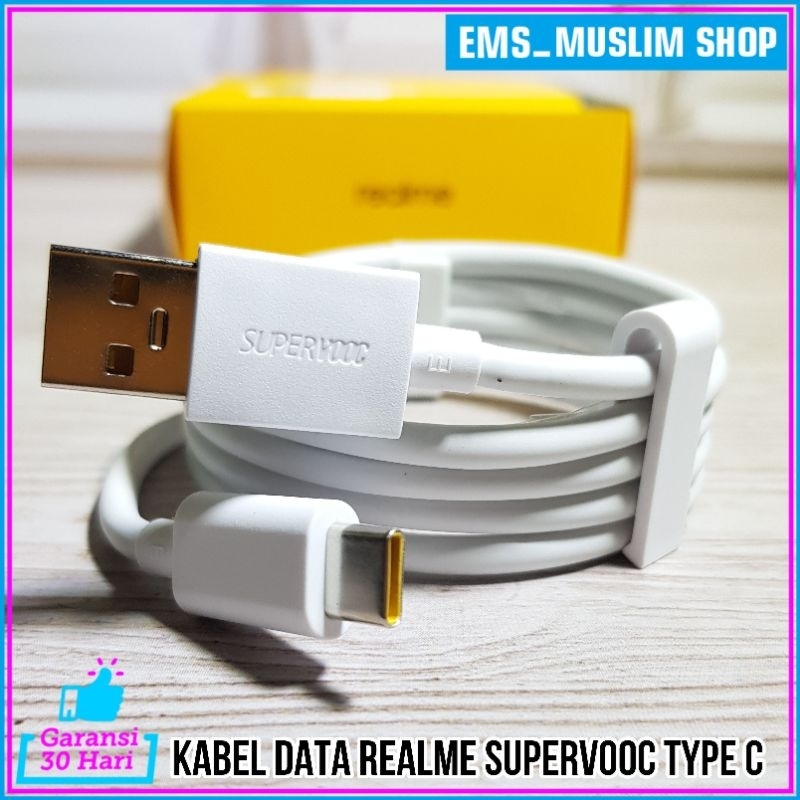 Kabel Data Realme Narzo 50i 50A USB Type C VOOC Fast Charging