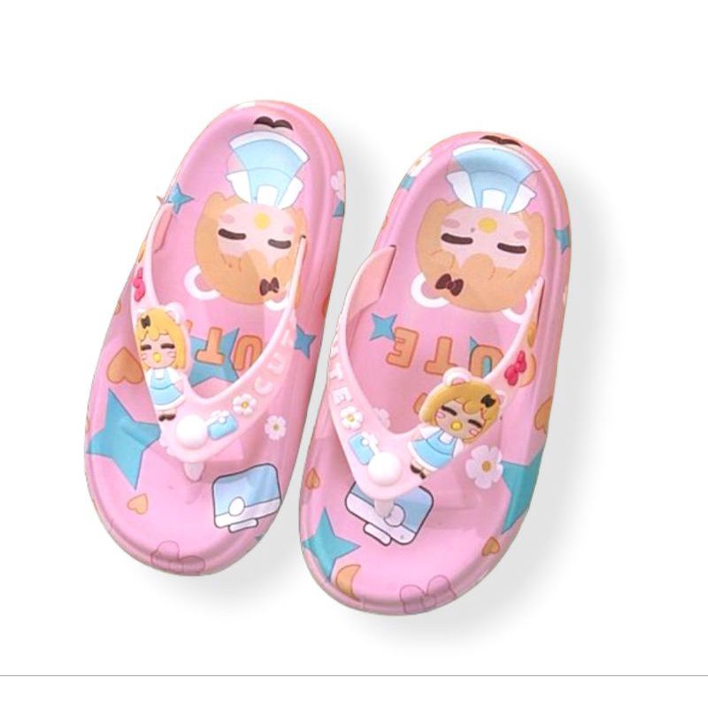 Sandal Jepit Anak Perempuan Sandal Jepit Anak Kekinian Sandal Karet Jelly Anak Import Motif Cute