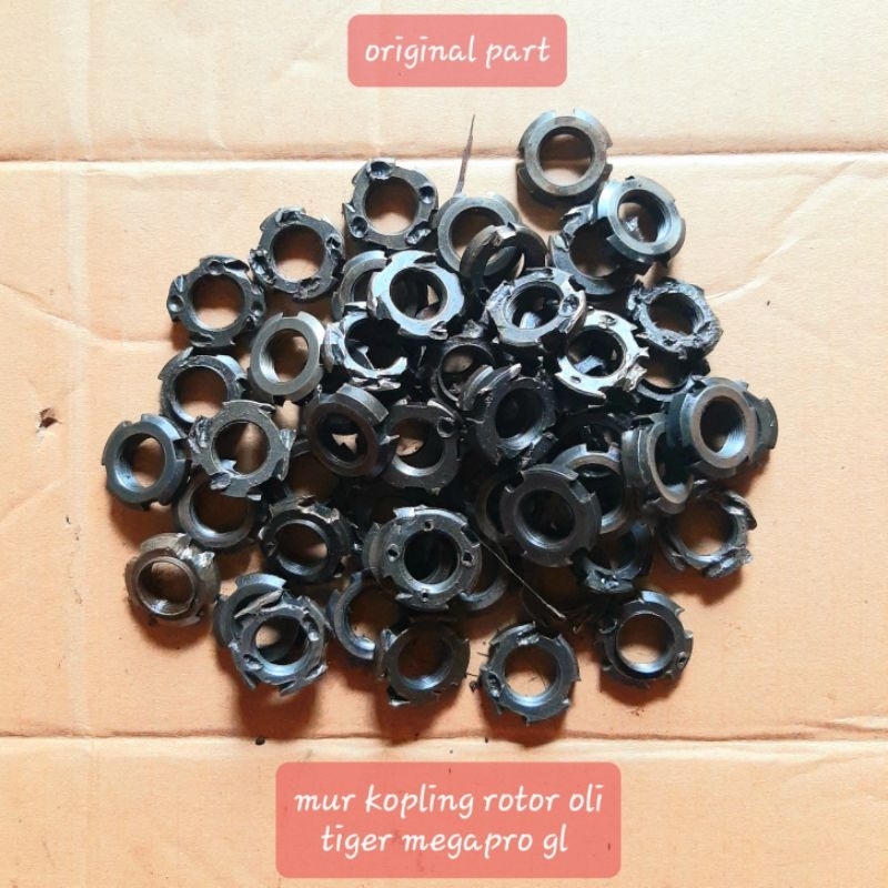 mur kopling mur rotor oli tiger revo megapro gl pro original bawaan motor
