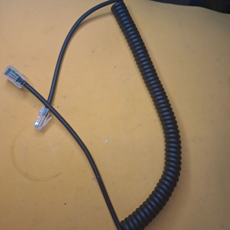 KABEL SPIRAL EXTRAMIC ICOM KABEL MIC IC2300 IC2200 EXTRAMIC IC2100 KABEL PTT RIG Radio Komunikasi