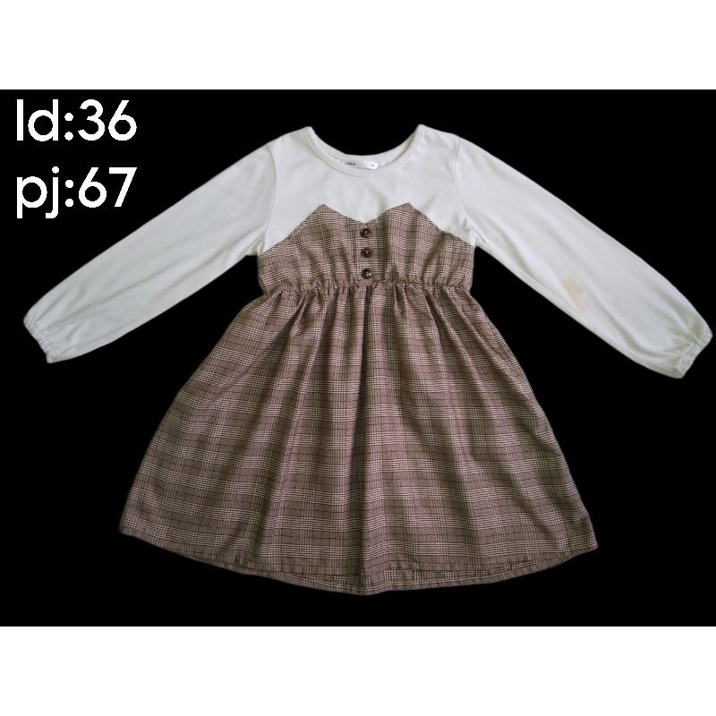 preloved dress model Korea anak 5-6 tahun