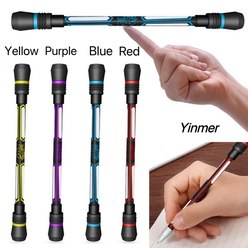 

COD✨Spinning Pen Balance Rotating Pena Putar Anti Stress Bolpoin Rotating Dekompresi Kreative Alat Tulis -Yinmer