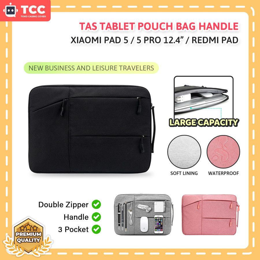 Tas Xiaomi Mi Pad 5 Redmi Pad 2022 Sarung Case Pouch Sleeve Bag Handle Pouch Handbag Tablet Full Cov