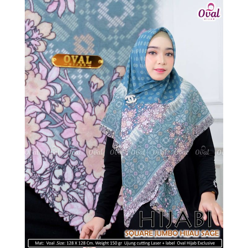 hijabi square motif jumbo