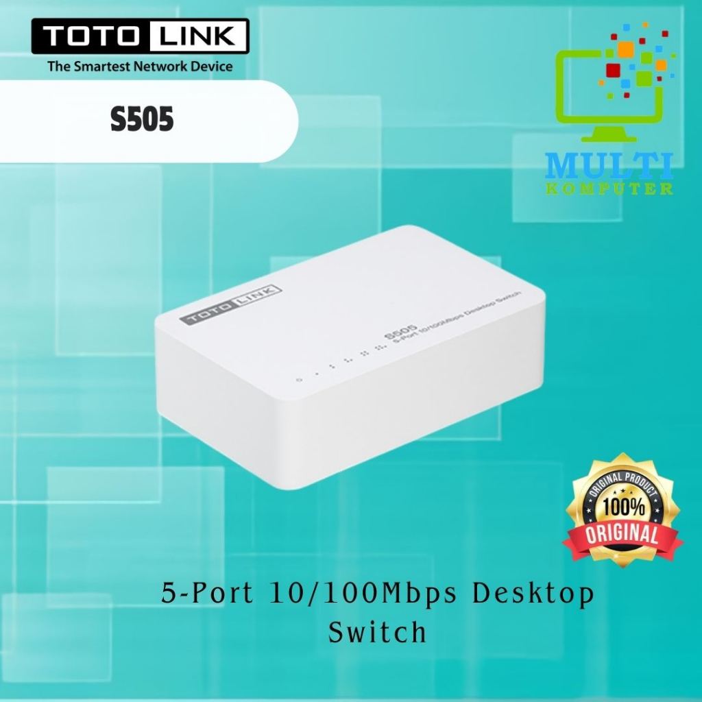 TOTOLINK S505 5-Port 10/100Mbps Desktop Switch