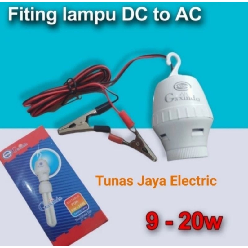 Fiting Gantung DC + Kabel + Jepit aki PROLIGHT