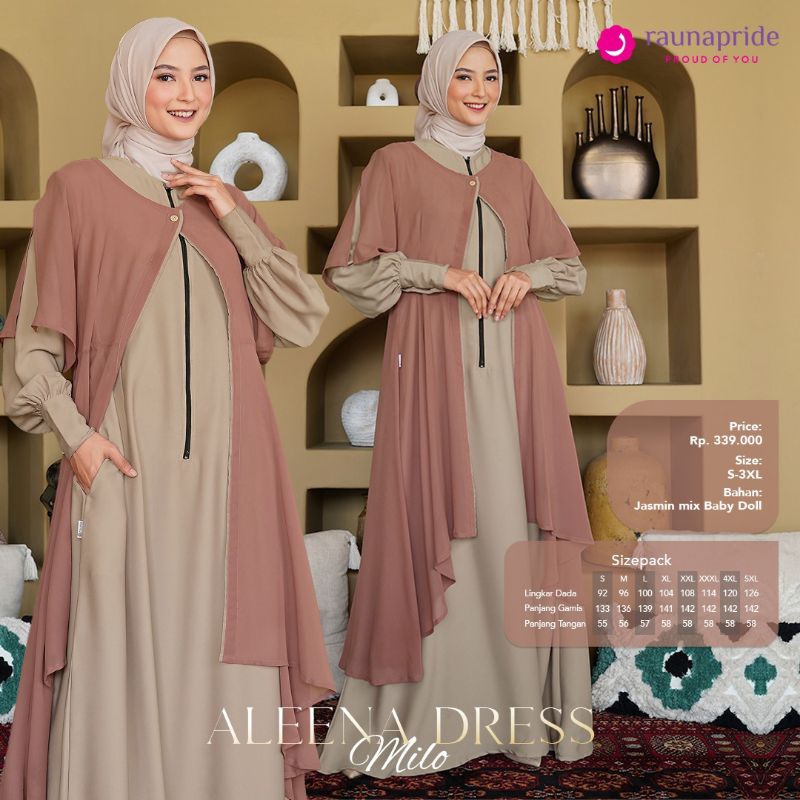 ALEENA DRESS BY RAUNA/RAUNA ALEENA DRESS/GAMIS RAUNA