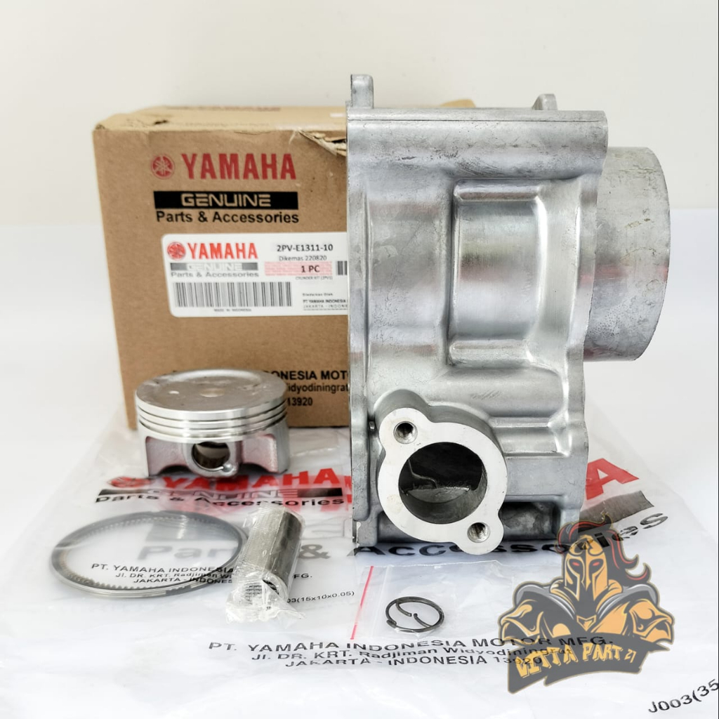 CYLINDER BLOK SEHER PISTON RING KOMPLIT YAMAHA 2PV KUALITAS ASLI ORIGINAL YAMAHA YGP  PRESISI TINGGAL PASANG BAHAN BERKUALITAS DAN DIJAMIN AWET MX KING VIXION NEW 150 VXN NVL R15 V1 XABLE