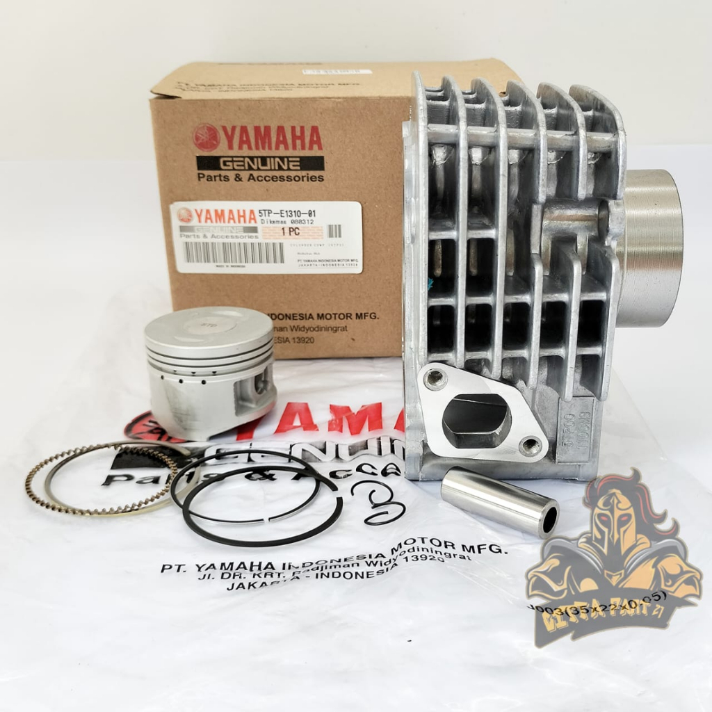CYLINDER BLOK SEHER PISTON RING KOMPLIT YAMAHA 5TP KUALITAS ASLI ORIGINAL YAMAHA YGP  PRESISI TINGGAL PASANG BAHAN BERKUALITAS DAN DIJAMIN AWET JUPITER Z LAMA JUPITER Z BURHAN VEGA R NEW JUPITER Z OLD