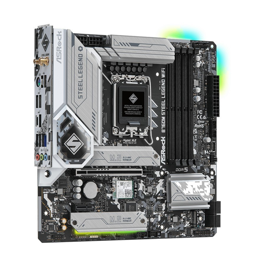 ASROCK B760M STEEL LEGEND WIFI (DDR5, Intel LGA 1700, Gen12, Gen13)