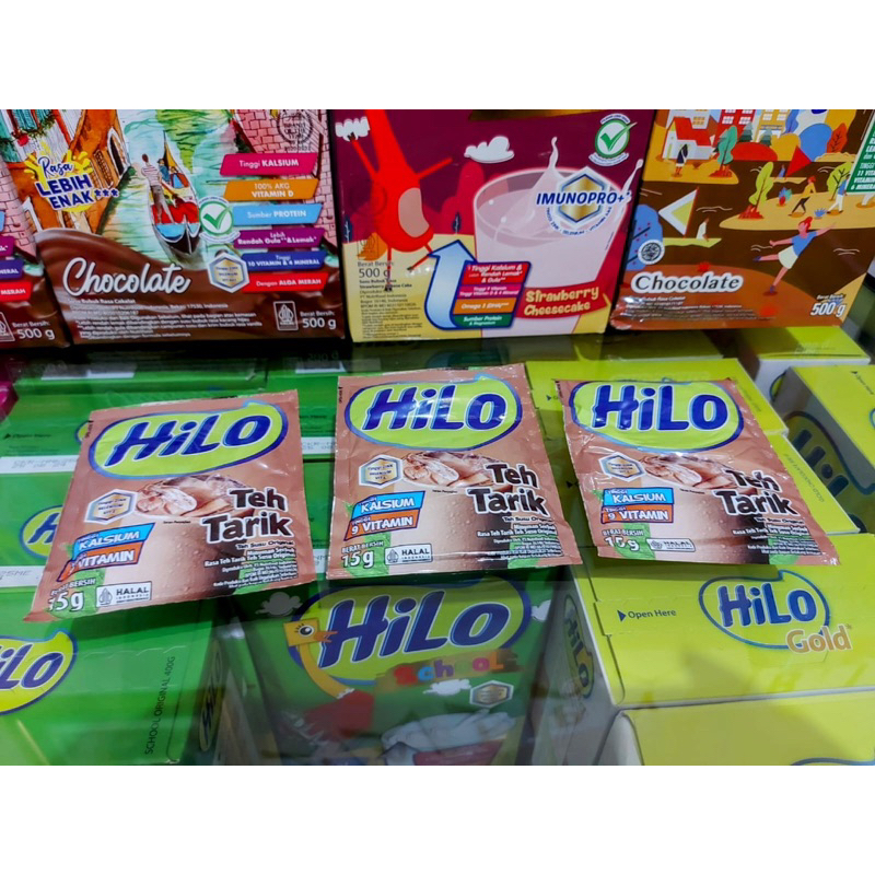 [CASHBACK 5%] HiLo Teh Tarik (1 Sachet) - Teh Tinggi Kalsium Bervitamin