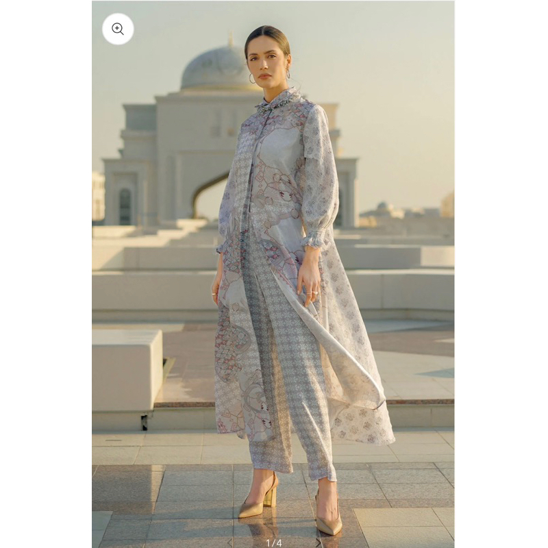 Festive Puffy Lace Dress Benang Jarum