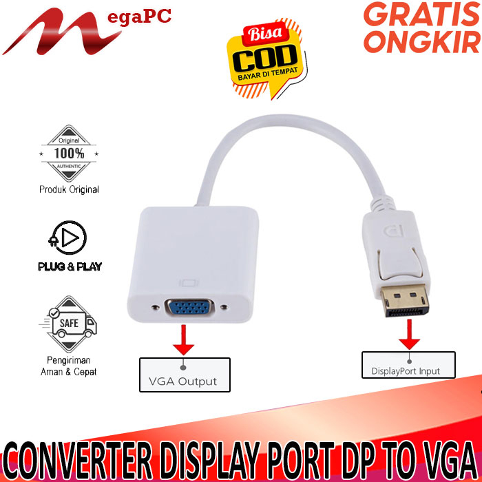 Converter Display Port DP To VGA Female NYK