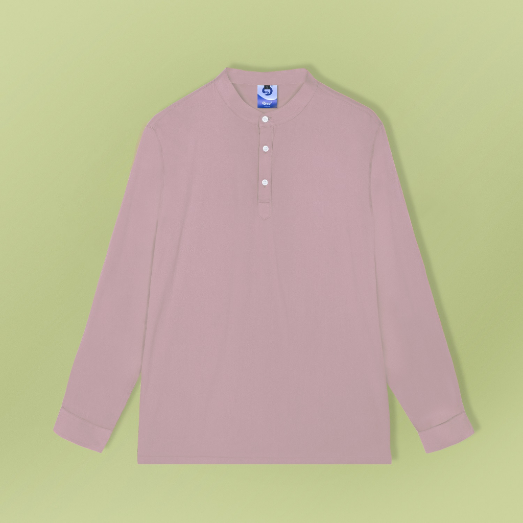 Orca Kemeja Panjang Jabir Quarter Shirt Mocha Brown